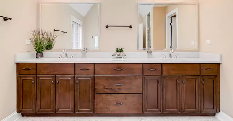 Bathroom Cabinet Renovation in Morton Grove