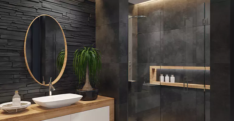 Bathroom Floor Tile Remodel in Morton Grove