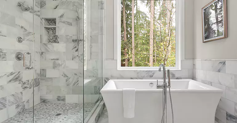 Bathtub to Tile Shower Conversion in Morton Grove